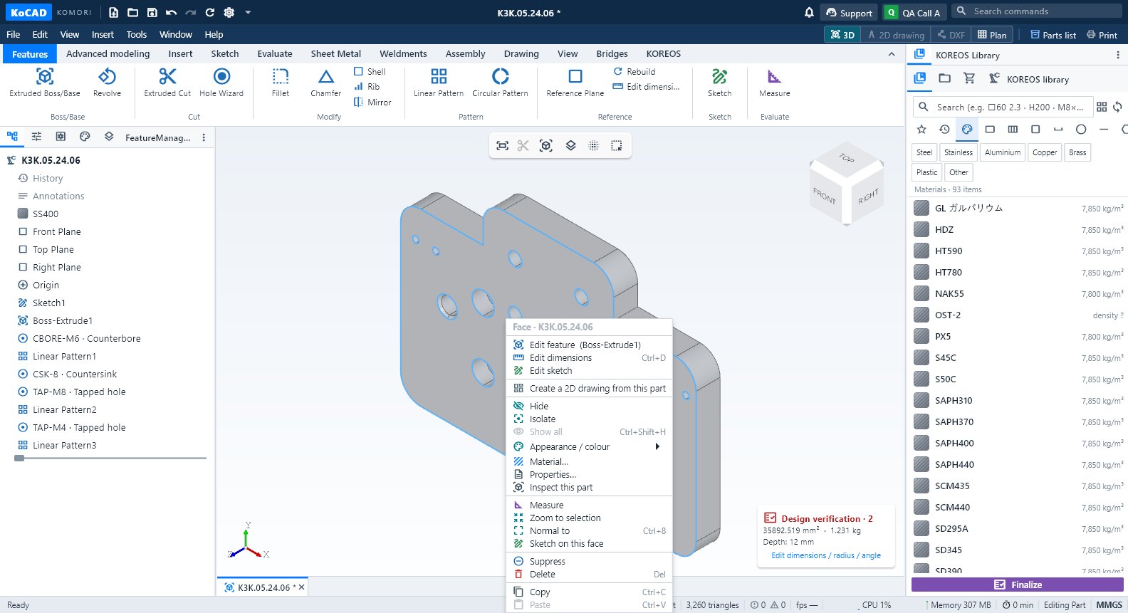 features - KoCAD 0.26