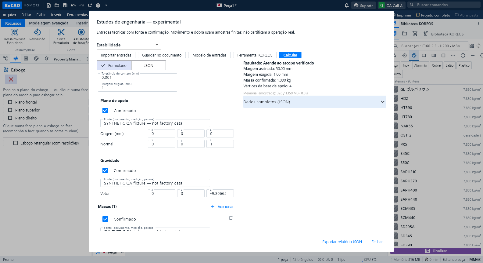 KoCAD 0.30 — stability